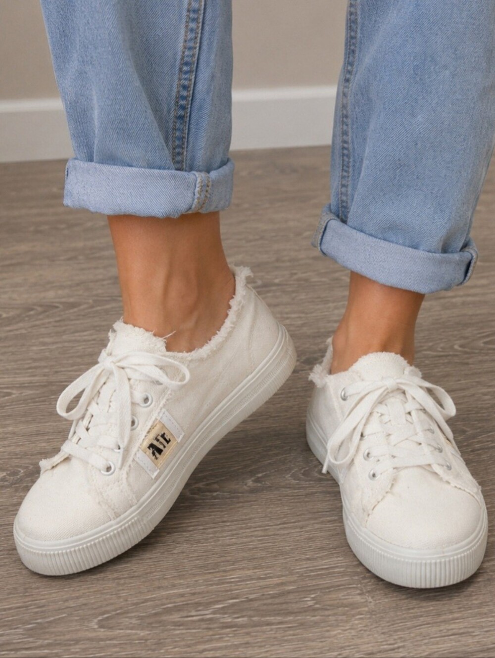 White Canvas Sneakers
